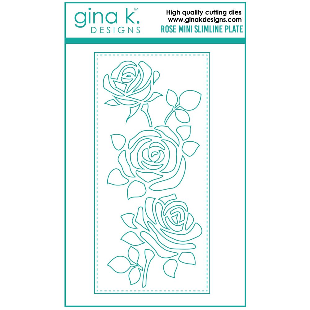 Gina Kay Designs Mini Rose Slimline Plate
