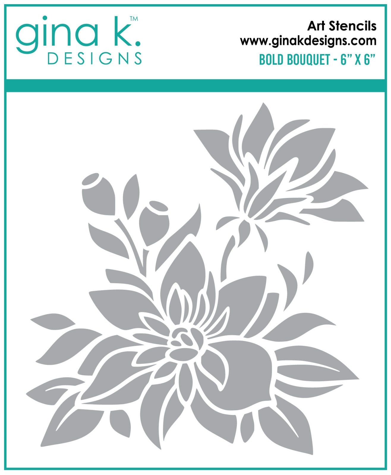 Gina Kay Designs Boul Bouquet Stencil
