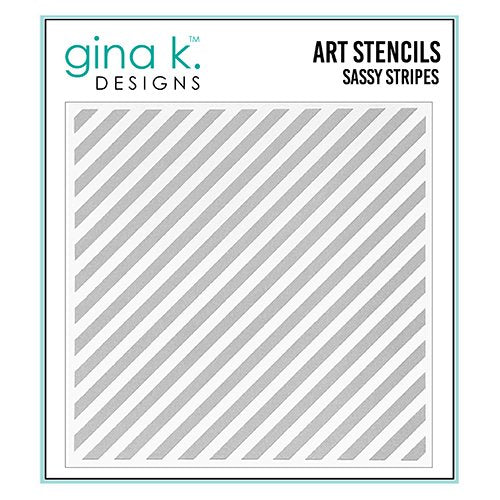 Gina Kay Deisgns Sassy Stripes Stencil