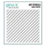 Gina Kay Deisgns Sassy Stripes Stencil