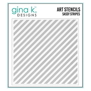 Gina Kay Deisgns Sassy Stripes Stencil