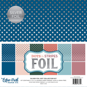 Echo Park Dots and Stripes Foil Collection Kit