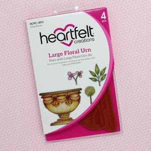 Heartfelt Creations Large Floral Urn Cling Stamp Set