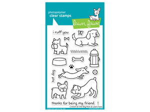 Lawn Fawn Critters at  the Dog Park Cling Stamps