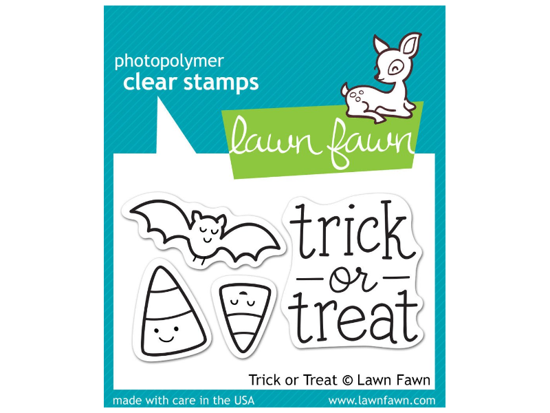 Lawn Fawn "Trick or Treat" Cling Stamp Set