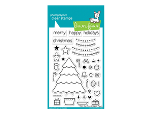 Lawn Fawn Trim the Tree Cling Stamp Set