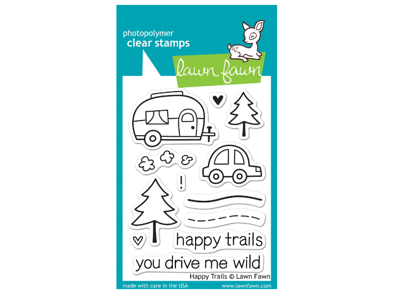 Lawn Fawn Happy Trails Cling Stamp