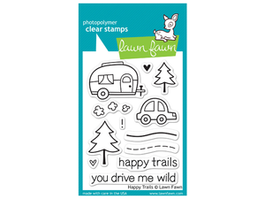Lawn Fawn Happy Trails Cling Stamp