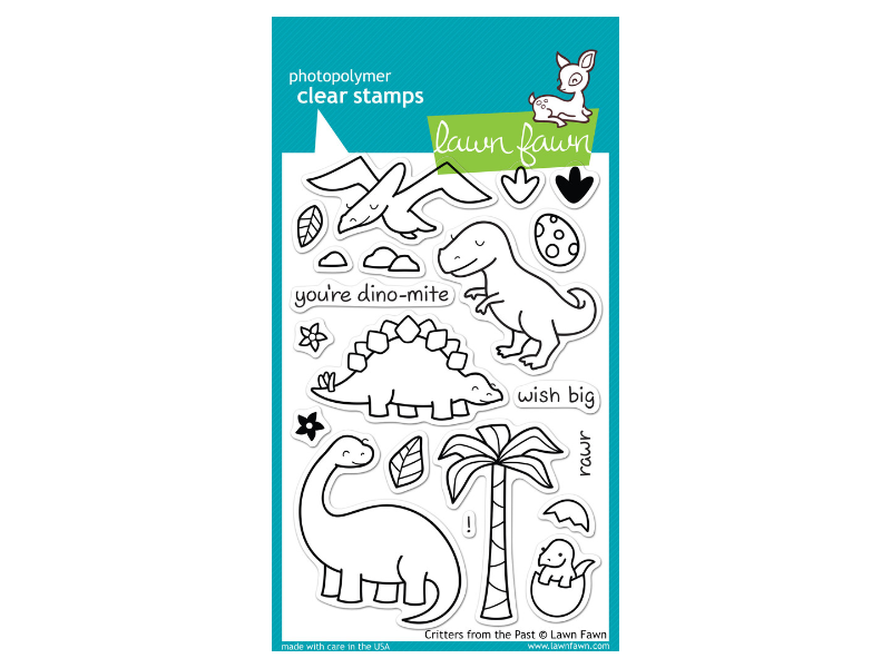 Lawn Fawn Critters from the Past Cling Stamp Set