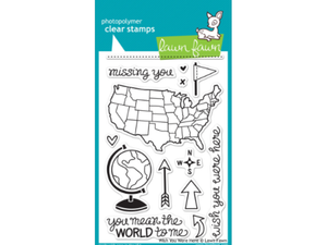 Lawn Fawn Wish You Were Here Cling Stamp