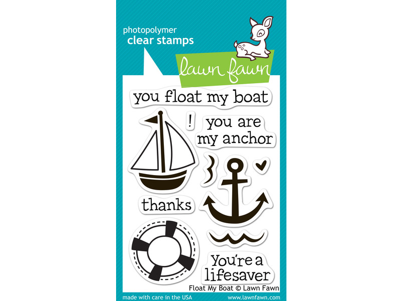 Lawn Fawn Float My Boat Cling Stamp Set