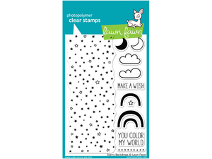 Lawn Fawn Starry Backdrops Cling Stamp Set