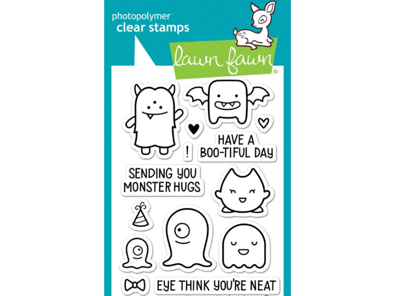 Lawn Fawn Monster Mash Cling Stamp