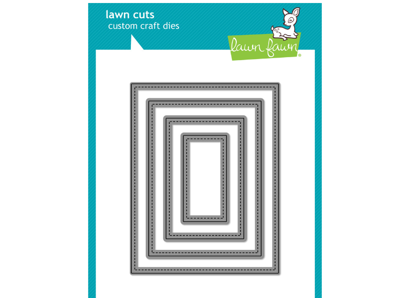 Lawn Fawn Large Stitched Rectangle Stackables Die