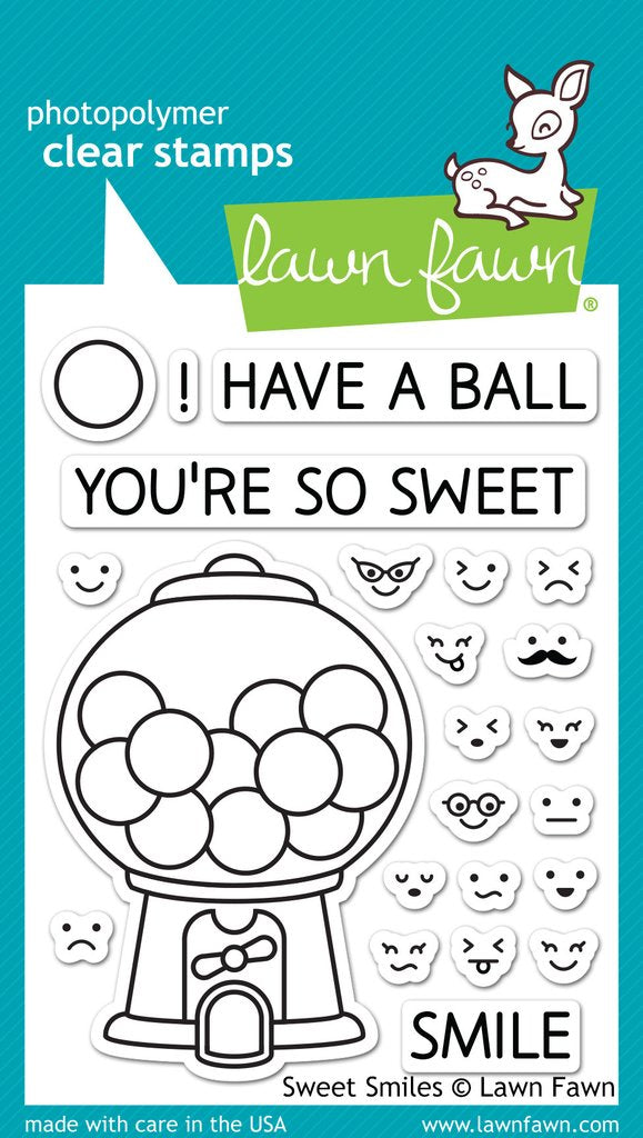 Lawn Fawn Sweet Smile Cling Stamp Set