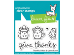 Lawn Fawn Thankful Mice Cling Stamp Set