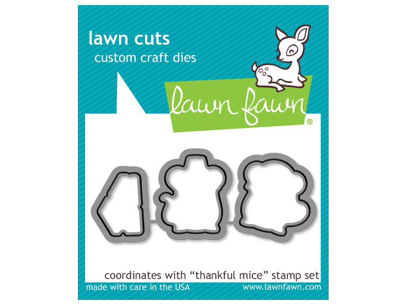 Lawn Fawn Thankful Mice Lawn Cuts