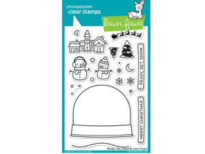 Lawn Fawn Ready Set Snow Cling Stamp Set
