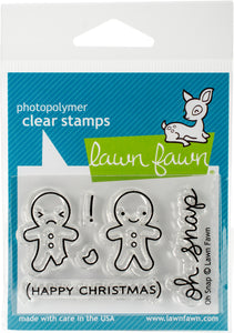 Lawn Fawn Oh Snap Cling Stamp Set