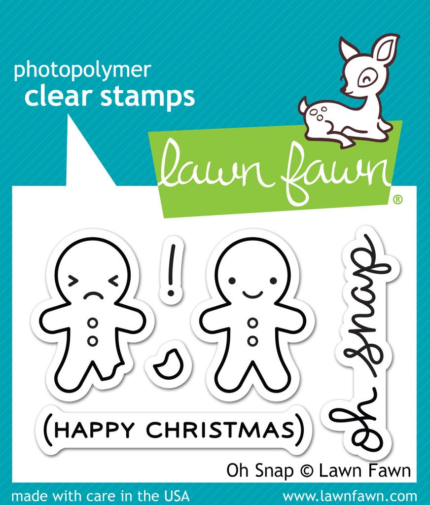 Lawn Fawn Oh Snap Cling Stamp Set