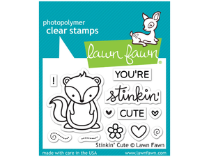 Lawn Fawn Stinkin' Cute Cling Stamp Set