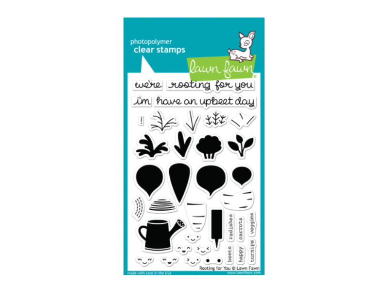 Lawn Fawn Rooting for You Cling Stamp Set