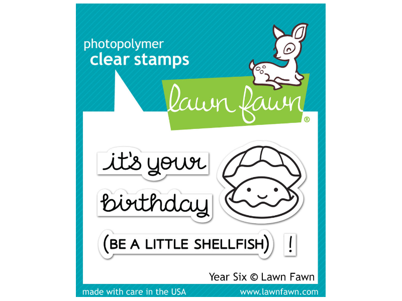 Lawn Fawn Year Six Cling Stamp Set