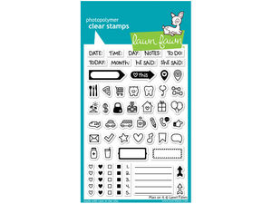 Lawn Fawn Plan on It Cling Stamp