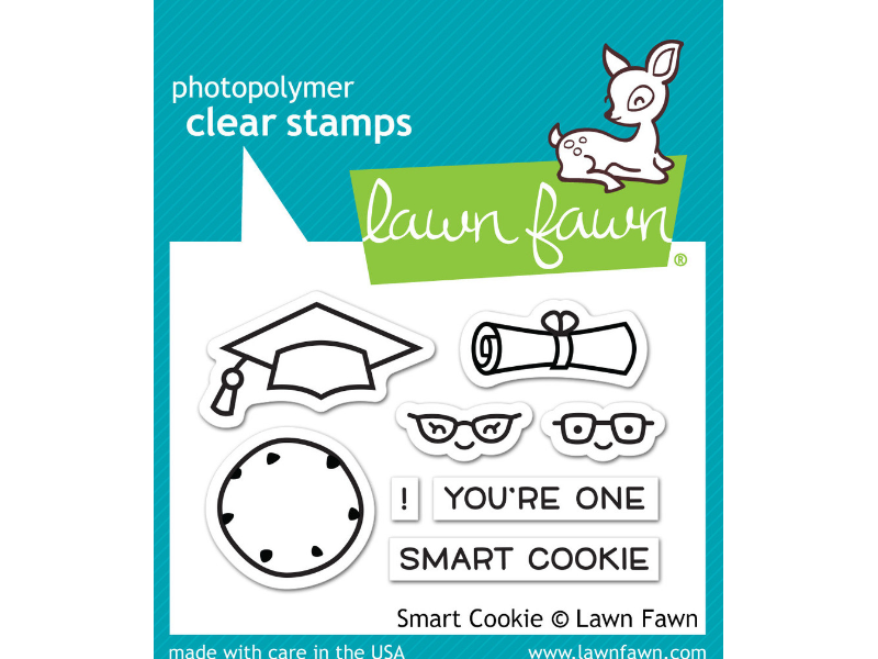 Lawn Fawn "Smart Cookie" Cling Stamp Set