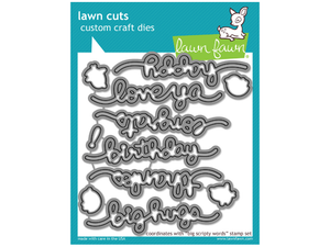 Lawn Fawn big scripty words - lawn cuts