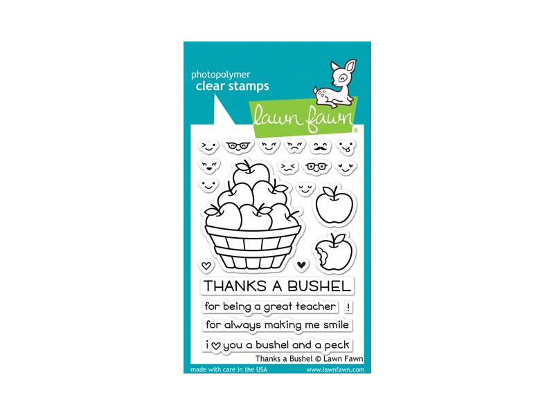 Lawn Fawn Thanks a Bushel Cling Stamp Set