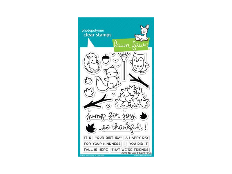 Lawn Fawn Jump For Joy Cling Stamp Set