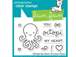 Lawn Fawn Octopi My Heart Cling Stamp Set