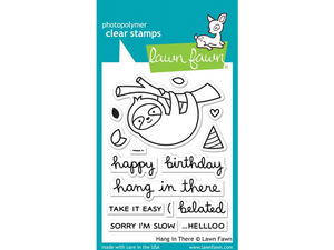 Lawn Fawn Hang in There Cling Stamp Set