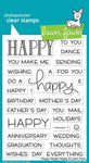 Lawn Fawn Happy Happy Happy Cling Stamp Set