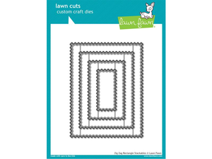 Lawn Fawn Zig Zag Rectangle Stackables Lawn Cuts