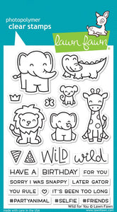 Lawn Fawn Wild for You Cling Stamp Set