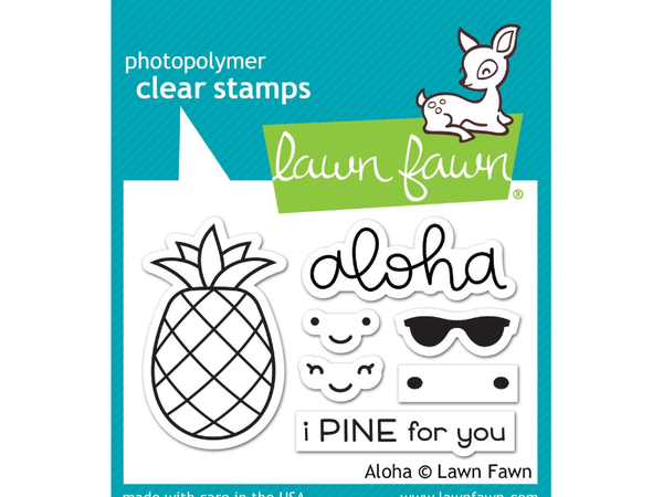 Lawn Fawn Aloha Cling Stamp Set