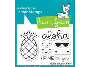 Lawn Fawn Aloha Cling Stamp Set