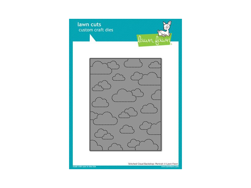 Lawn Fawn Stitched Cloud Backdrop Portrait Lawn Cut