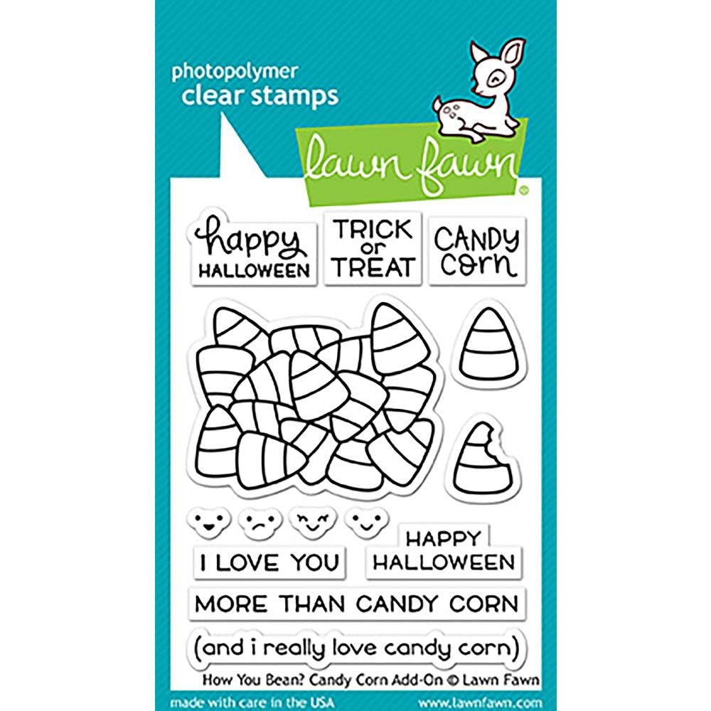 Lawn Fawn How You Bean? Candy Corn Add-On Cling Stamp Set