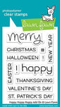 Lawn Fawn Happy Happy Happy Add On Cling Stamps