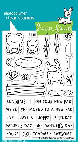 Lawn Fawn Totally Awesome Cling Stamp Set
