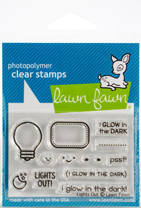 Lawn Fawn Lights Out Cling Stamp Set