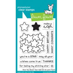 Lawn Fawn How You Bean? Star Add-On Cling Stamp Set