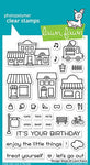 Lawn Fawn Village Shops Cling Stamps Set