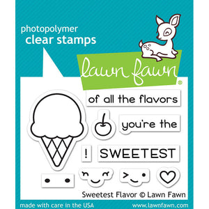 Lawn Fawn Sweetest Flavor Cling Stamp Set