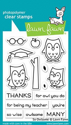 Lawn Fawn So Owlsome Cling Stamp Set