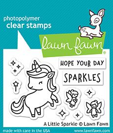 Lawn Fawn A Little Sparkle Cling Stamp Set