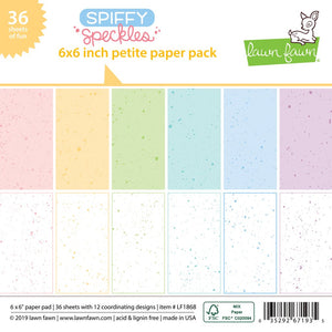 Lawn Fawn Spiffy Speckles 6 x 6 Paper Pad